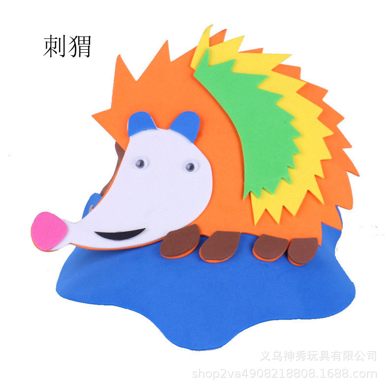 Día del niño Eva sombrero para el sol actividades entre padres e hijos dibujos animados animal tocado doce tocado del zodiaco