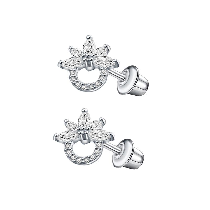 Ear Studs Classification 1 Pair Ear Cartilage Rings & Studs Simple Style Classic Style Heart Shape 304 Stainless Steel Plating Ear Cartilage Rings & Studs