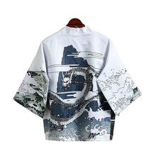中国风男装道袍改良汉服羽织仙气日式衬衫和服防晒冰丝衬衣外套潮
