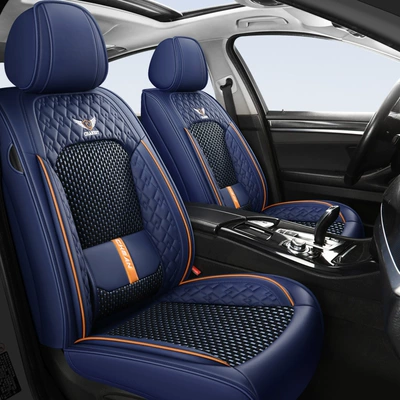 2025 New Model Solid Waist Support Nappa Leather Ice Silk Car Seat Cushion, Suitable for All Seasons, Temu Hot-Selling Ice Silk Wholesale for Foreign Trade