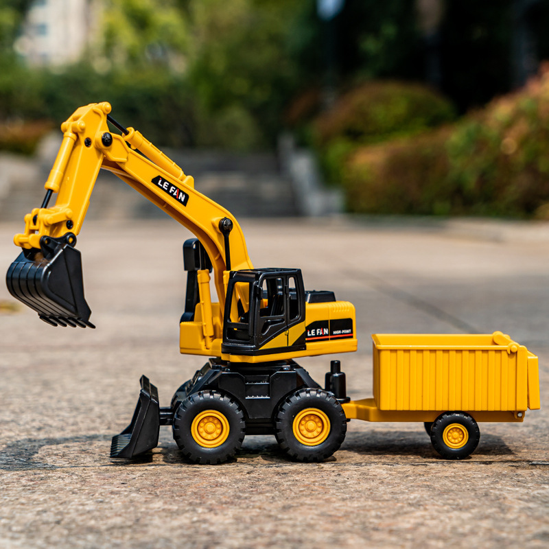 children‘s inertial engineering vehicle excavator toy push excavator tilting forklift stall car model boy excavator