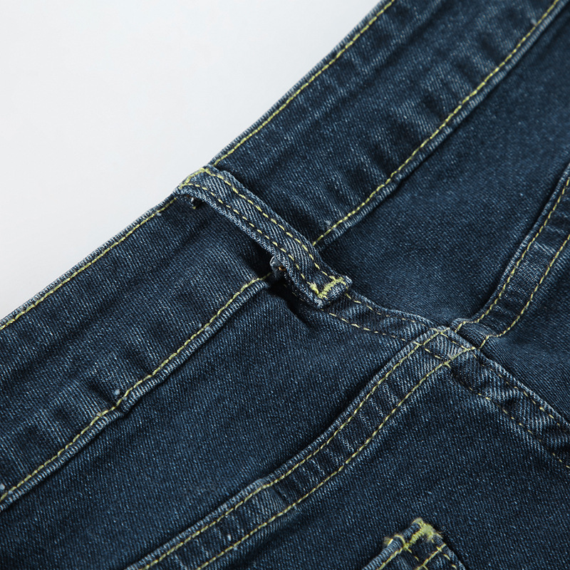 Rose Embroidery Retro Gradual Change Niche Slightly Spicy Jeans American Hot Girl Street Low Waist Thin Personality Trousers_ecoleips.com