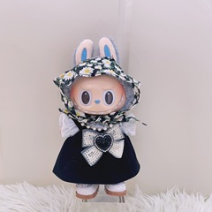 仅衣服】一二三代盲盒Labubu挂件娃衣雏菊头巾爱心裙套拉布布着替