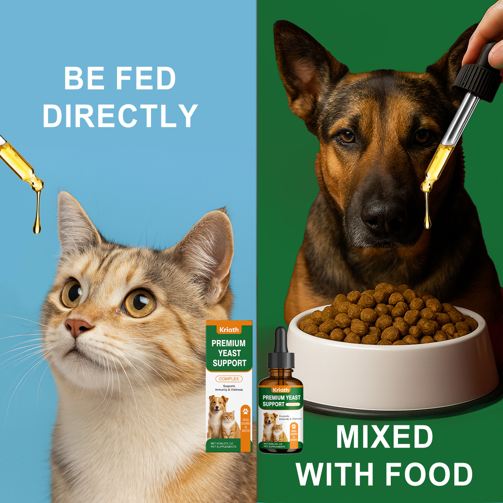 Kriath 宠物肌肤呵护滴剂 日常温和安心护理宠物肌肤便携易用滴剂