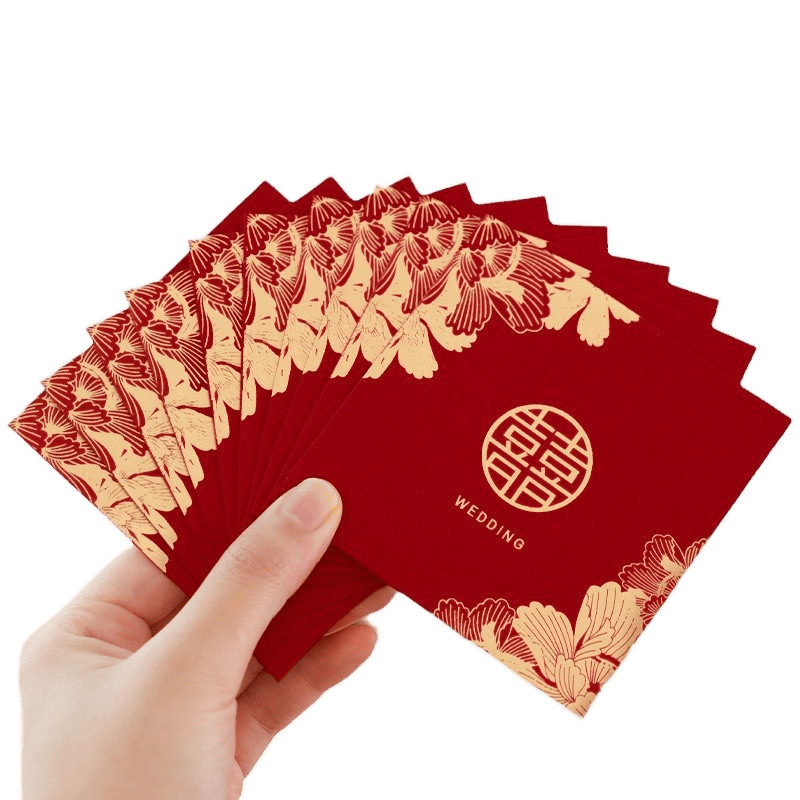 Red envelope wedding special red envelope bag wedding pick -up game props creative blocking door