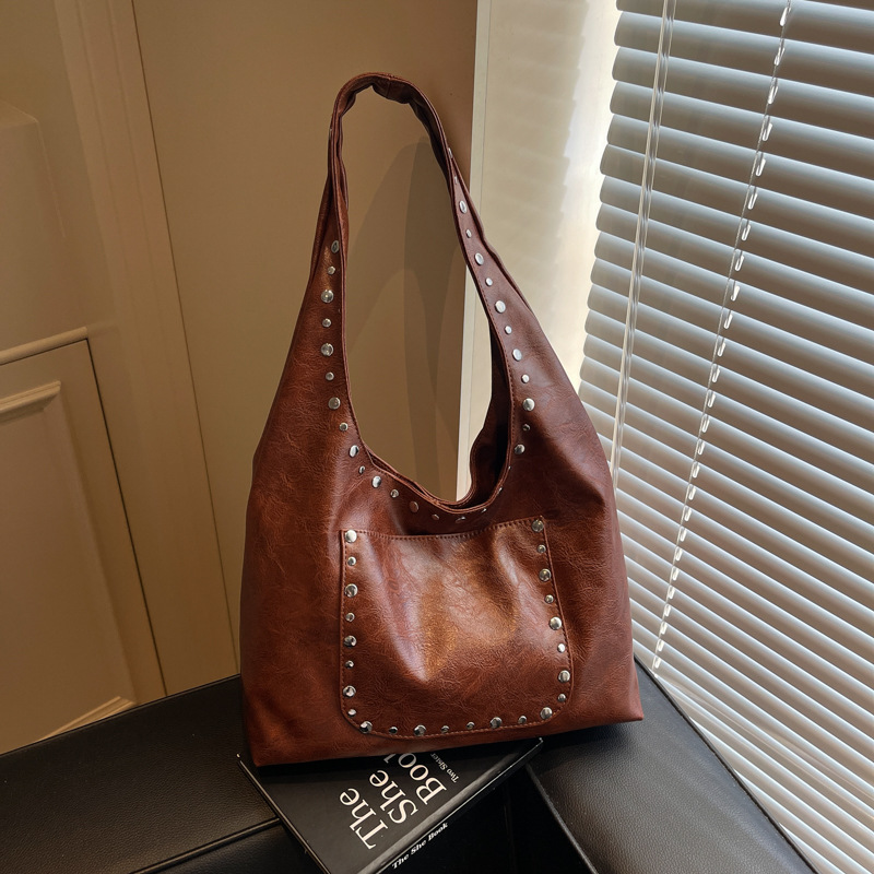 外单高级质感包包女式2025新款潮时尚百搭通勤单肩包大容量托特包