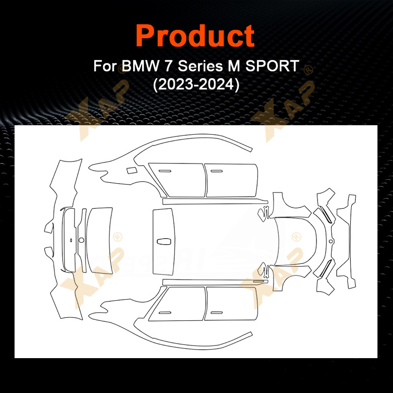 Cross-Border Exclusive Supply Suitable for Bmw 7 Series G70 m Sport Version Tpu Paint Protection Film to Prevent Scratches and Enhance Shine