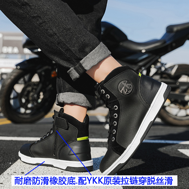 Zapatos de motocicleta al aire libre genuinos transfronterizos, zapatos de ciclismo para hombre, anticolisión, transpirable, anti-caída, equipo de caballero, zapatos de motocicleta