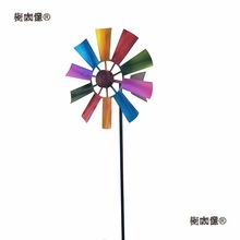 风车户外风车花园太保金属旋转插件金属园艺铁艺风车跨境工麦太保