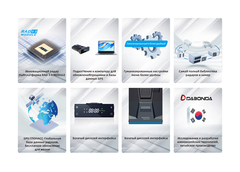 RAD3000pro foreign trade electronic dog fixed and mobile laser radar speed meter car navigation radar speed meter