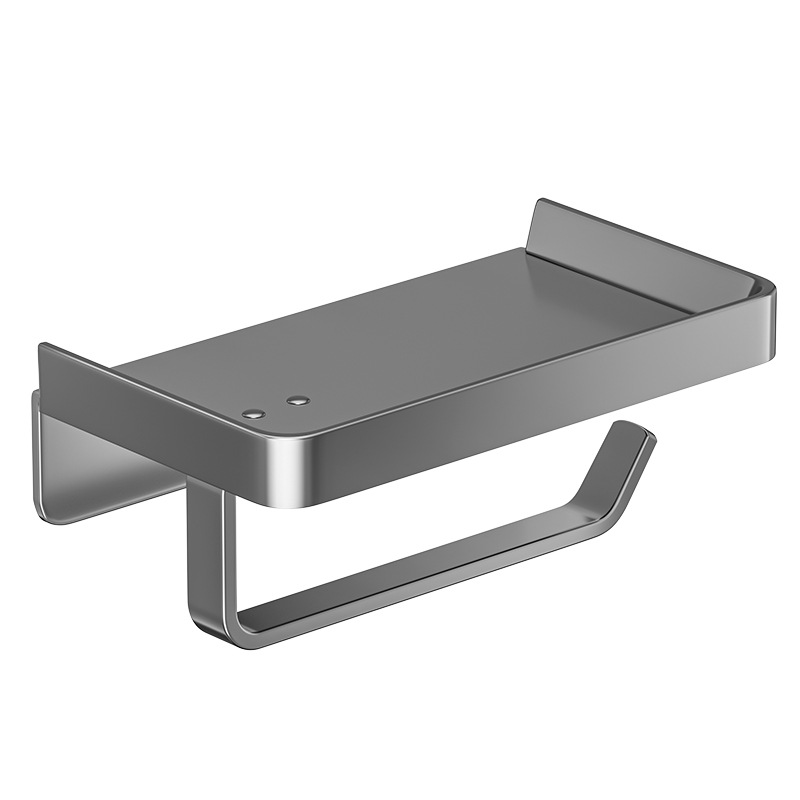 Caja de toallas de inodoro Caja de papel de mano sin perforación Caja de papel de inodoro Rollo de papel de inodoro Estante de almacenamiento sin perforación Caja de papel de rollo