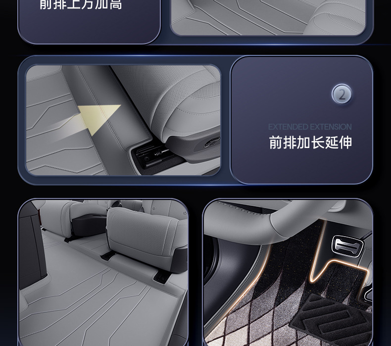 Suitable for Daimler Denza N8L Floor Mats, Full Coverage, 25 New Model Car Interior Decoration Modification Accessories, Trunk Mat Supplies