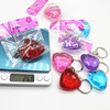 Acrylic keychain heart-shaped for beloved with zipper heart shaped