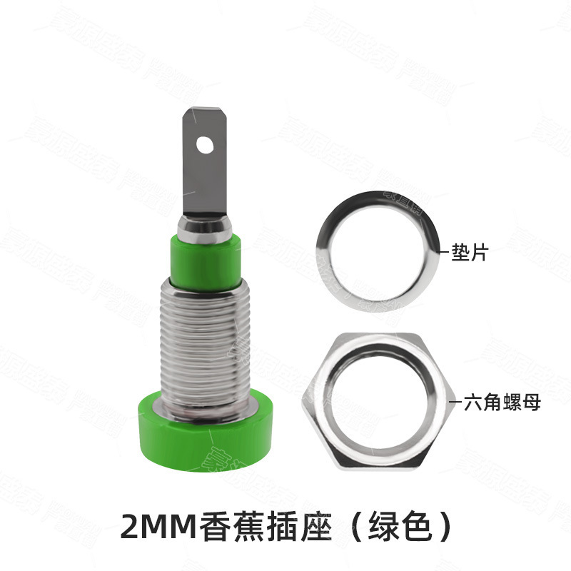 2mmバナナソケットパネル穴あけ6mmターミナル純銅絶縁六角丸ナット穴端子テストソケット|undefined