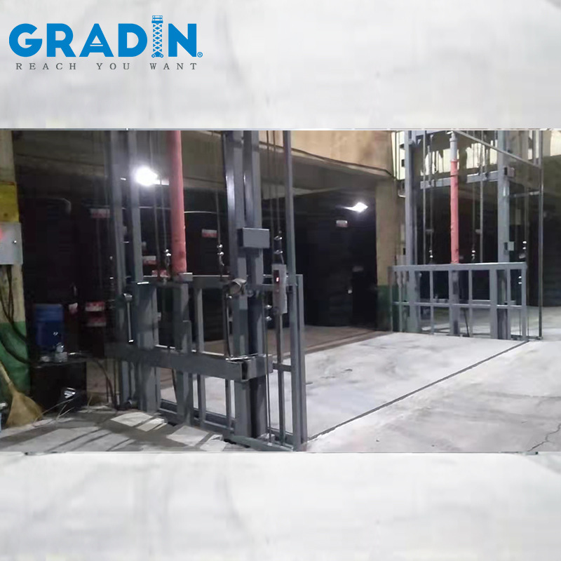 大台面2吨5吨重型货梯 二层三层简易式轮胎厂仓库运货升降货梯