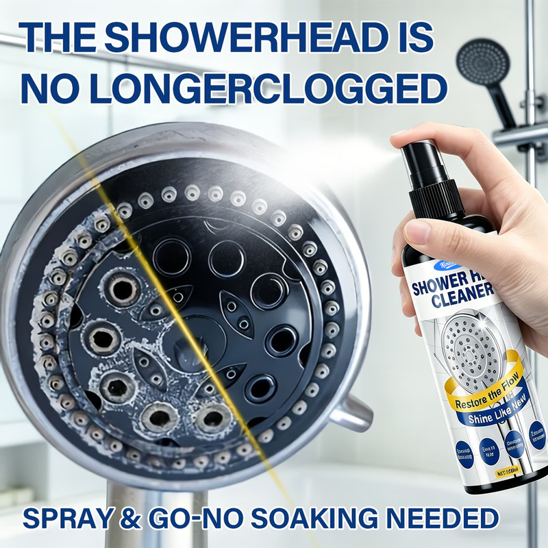 Kineshinex Shower Head and Bathtub Cleaner, No-Scrub Formula, Is Suitable for Shower Heads, Bathtubs, Etc