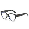 Retro fashionable trend glasses, cat's eye, 2023 collection, fitted