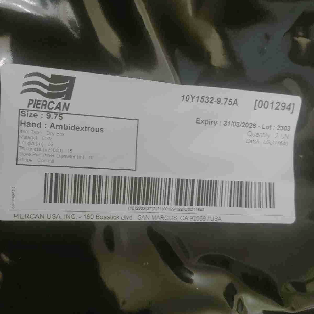 Перчатки изолятора Piercan PIERCAN 10Y1532-9.75A