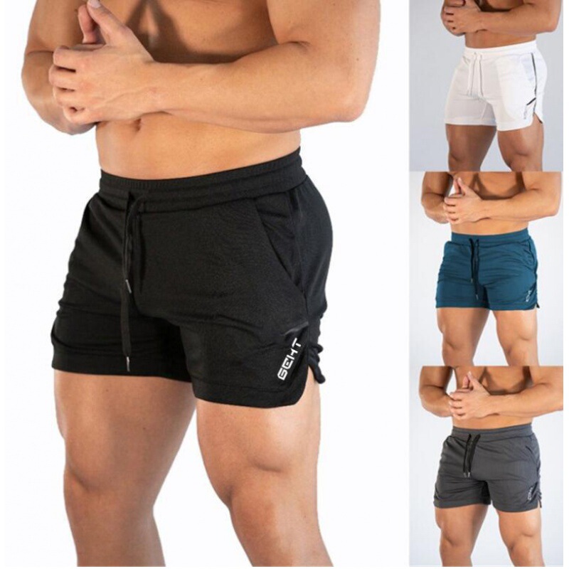 2021 fitness shorts men's running fitness training quick-drying swimming trunks three-point lace-up beach pants a generation of hair