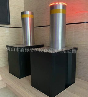 盾标防护-加强版液压分体式全自动升降柱路障 半自动移动可拆路桩