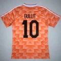 1988 Netherlands home ground printing number 10 GULLIT