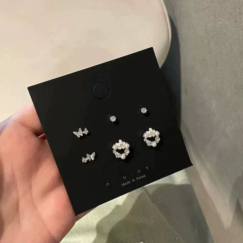 Earrings, jewelry, small design set, high-end