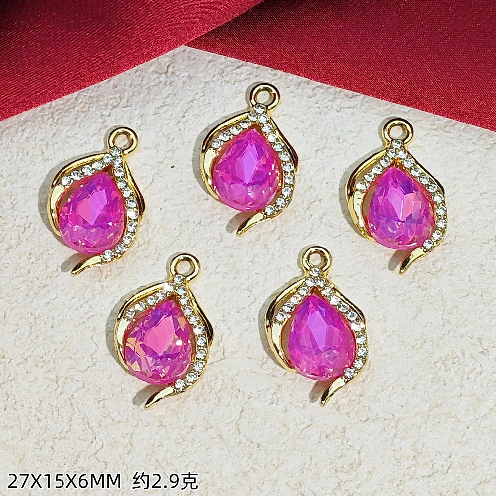 Exquisitos accesorios de joyería colgante de diamante de alta protección ultravioleta al por mayor collar DIY artesanal colgante de materiales de ropa de pulsera
