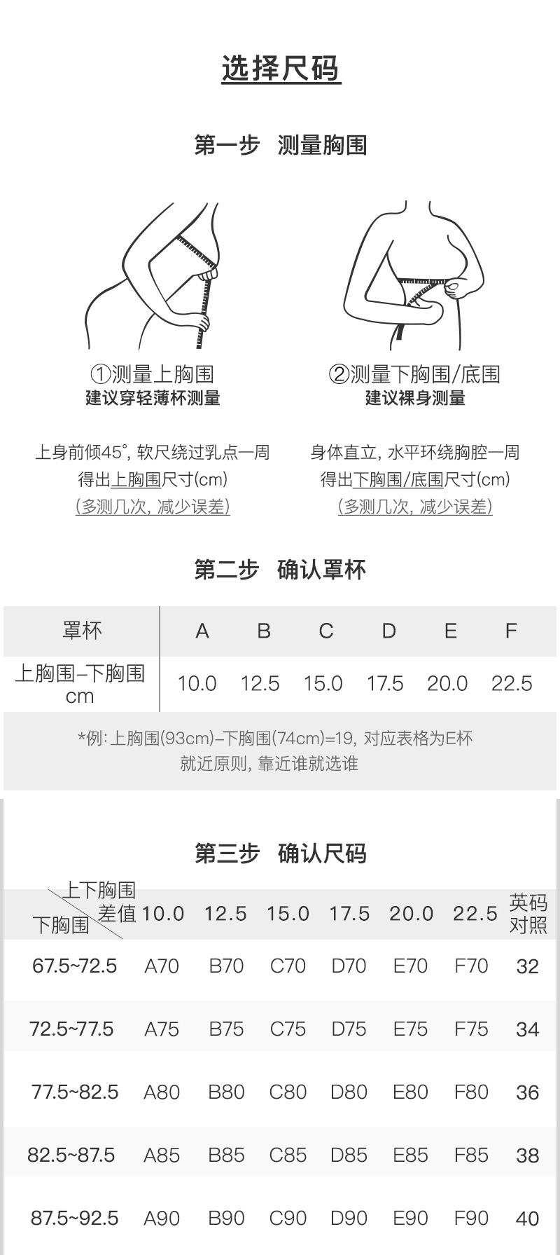 文胸尺寸