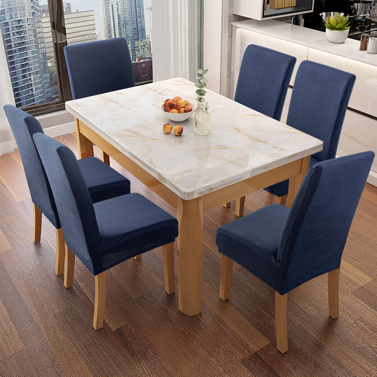 Milk silk elastic chair cover dust-proof and stain-resistant home chair protective cover manufacturer wholesale solid color chair cover