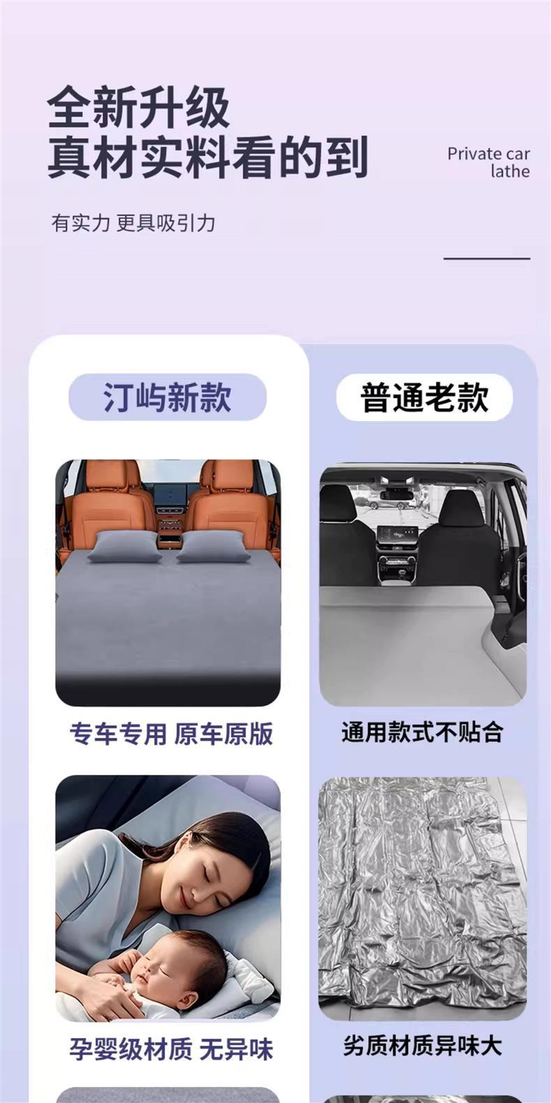 Ideal L9 Car Mattress Trunk Automatic Inflatable Bed Rear Seat Sleeping Pad Car Sleeping Gadget Car Air Mattress