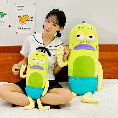 fish plush pillow, funny: Oyuncaq yastıqlar