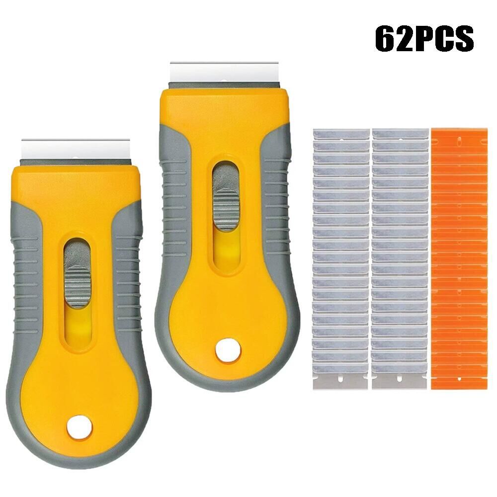62件套刮刀刀片组合门窗墙壁胶水贴纸车窗残留物清洁整理工具