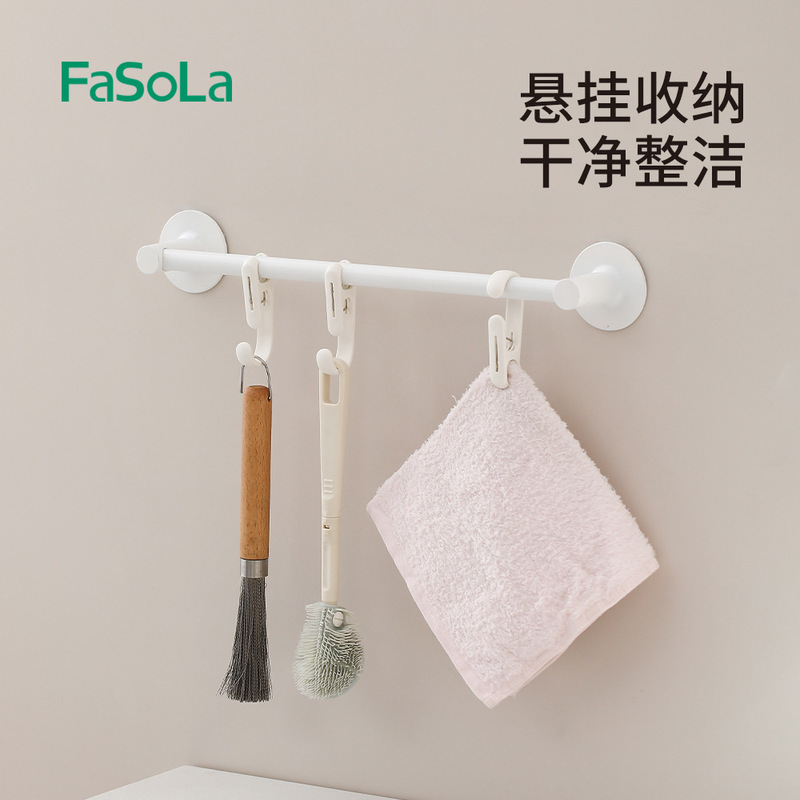 FaSoLa 双頭バインダークリップフックキッチンバスルームタオル吊り下げフック収納スナック小型クリップフォトクリップ|undefined
