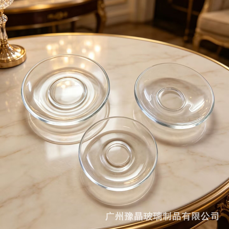 Yujing bar ktv snack plate commercial creative thickened glass fruit plate snack plate Net red snack dried fruit plate Yujing bar ktv snack plate commercial creative thickened glass fruit plate snack plate Net red snack dried fruit plate