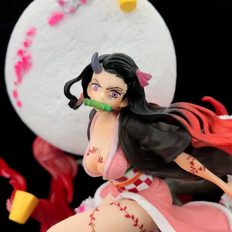 GK anime figure, handmade super large 31 cm, blossom & flame base, color Blizzard Dou