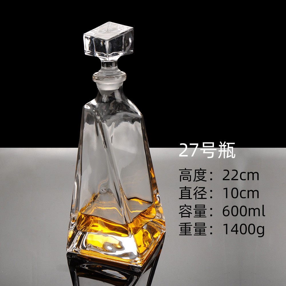 Botellas de vino de cristal transfronterizas directas de fábrica botellas de whisky europeas botellas de licores extranjeros botellas de vino blanco XO