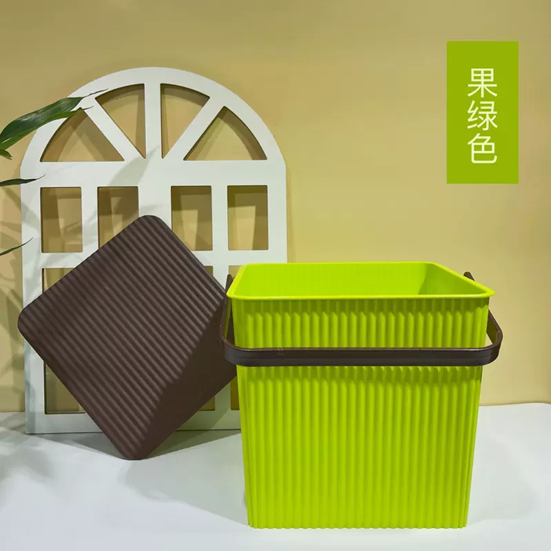 洗澡桶水桶带盖收纳桶幼儿园收纳箱钓鱼桶方形加厚储物桶加厚耐用