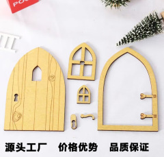 国境を越えたdollhouse人形屋ミニ屋レトロなドアクリスマス装飾田舎小屋3d童話門