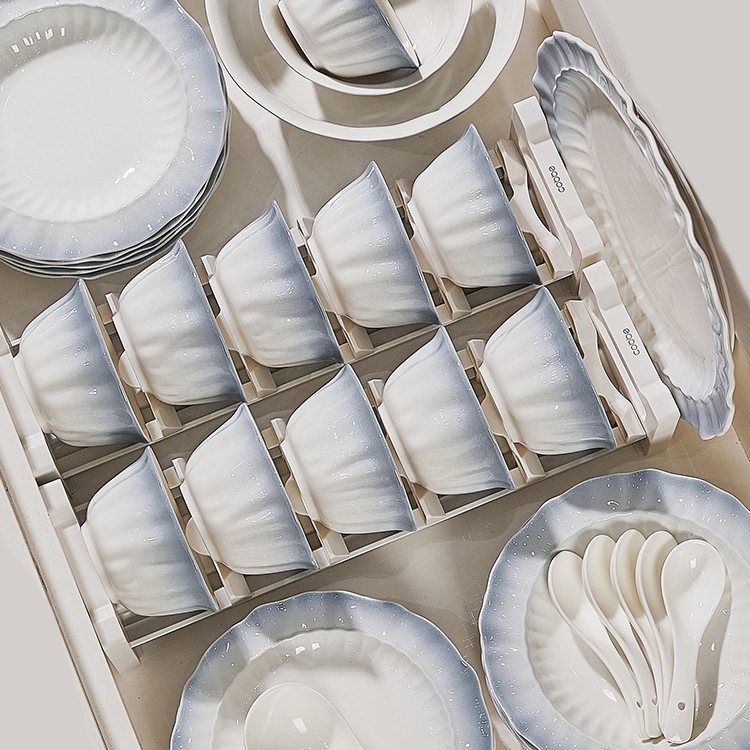 Dishes, Tableware, Bowls and Plates, Household Set 2025 New Bowl-Like Niche Housewarming New Home Bowl Set Plate Bowl