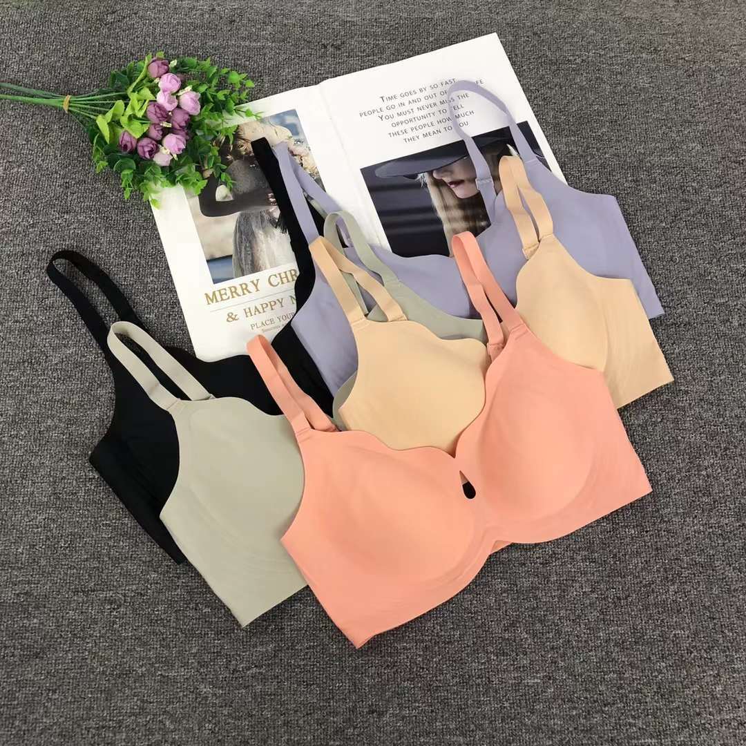Nueva celebridad en línea Live Girl push up ropa interior tubo superior anti-exposición sin costuras Sujetador push up