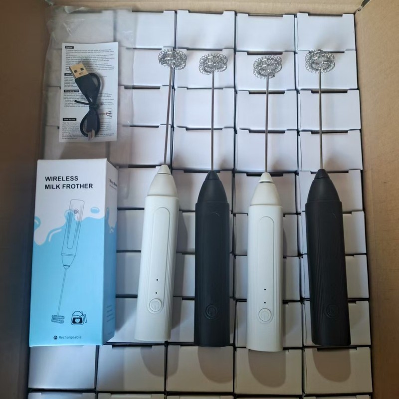 新款打蛋器电动搅拌器食品级咖啡打泡器奶泡器手持咖啡奶泡打发器|undefined