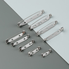 厂家铁质有孔别针饰品diy配件胸针金属安全别针服装配饰大号扣针