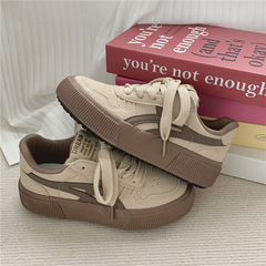 韓版百搭學生德訓小白鞋女2023秋季直播新款運動休閒板鞋帆布鞋女