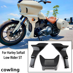 适用哈雷路威ST Low Rider ST 摩托车前整流罩 侧包围板改装壳