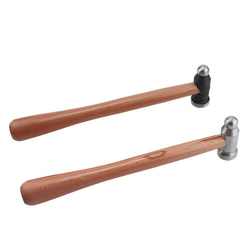 Wooden handle round peen hammer, double-sided flat hammer, iron hammer, home decoration woodworking installation hammer, teat hammer, hardware tool