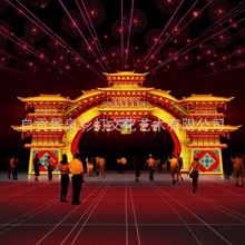 2026马年大型花灯彩灯景区文旅广场元宵灯会自贡灯展马造型灯笼