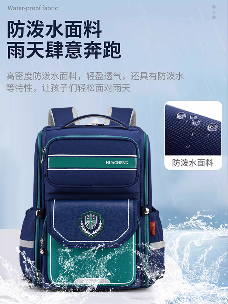 Nuevas mochilas escolares para estudiantes de primaria, mochilas para niños y niñas, grados 1 - 3 - 6, superligera para reducir la carga de la columna vertebral, gran capacidad