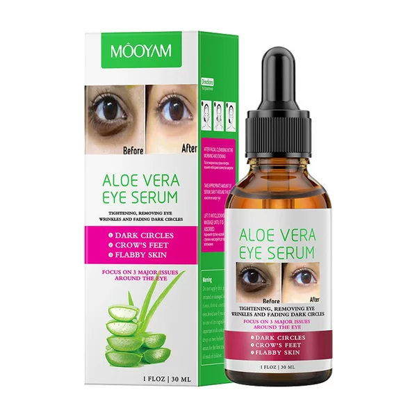 Eye Essence Fades Fine Lines and Dark Circles, Lifts and Tightens the Eye Area, Aloe Vera Anti-Wrinkle Eye Essence