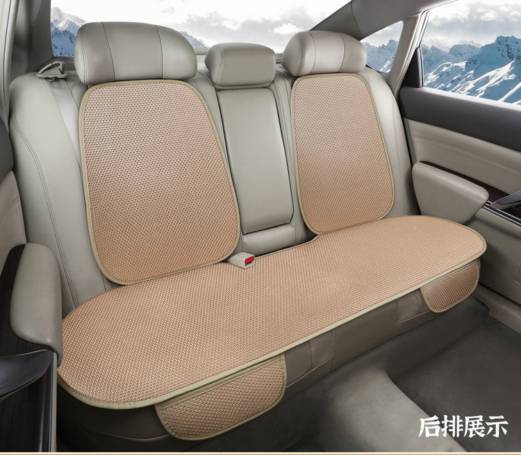 Summer Ice Silk Car Seat Cushion Universal Cooling Cushion New Three-Piece Set Single-Piece Back Cushion Non-Slip Breathable Four Seasons