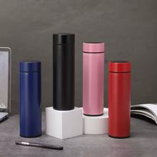跨境智能显温不锈钢保温杯车载便携商务活动团购礼品水杯支持刻字